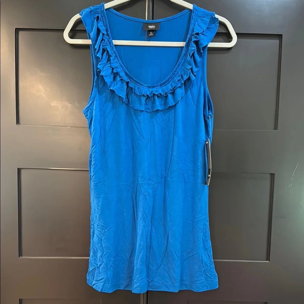 Ruffle Neck Tank - Picture 1 of 3